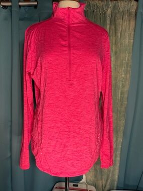 Avia Hot Pink Quarter-Zip Performance Pullover